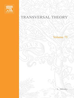 cover image of Transversal Theory